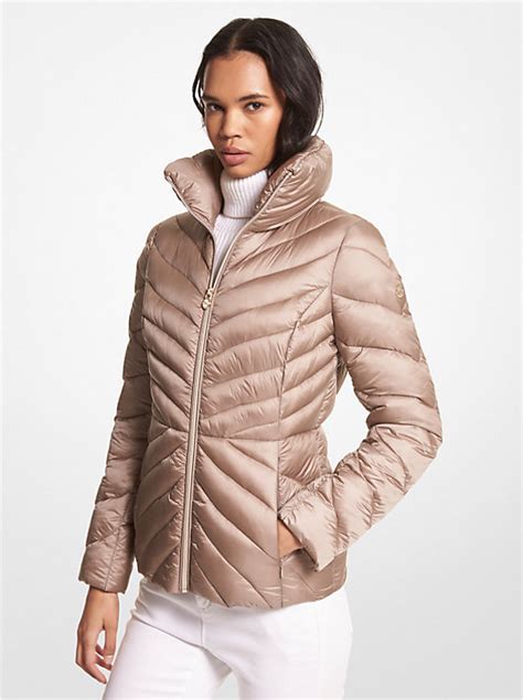 michael kors shiny puffer jacket|michael kors puffer jacket packable.